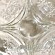 Vintage glass and silver metal ice bucket