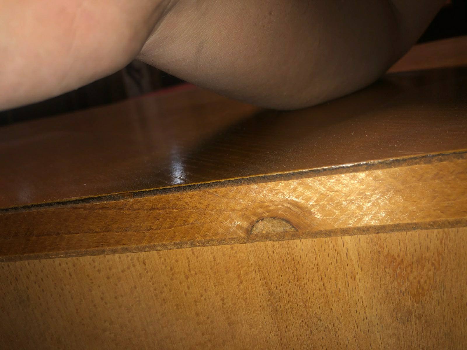 Vintage sideboard 1950 oak foot compass
