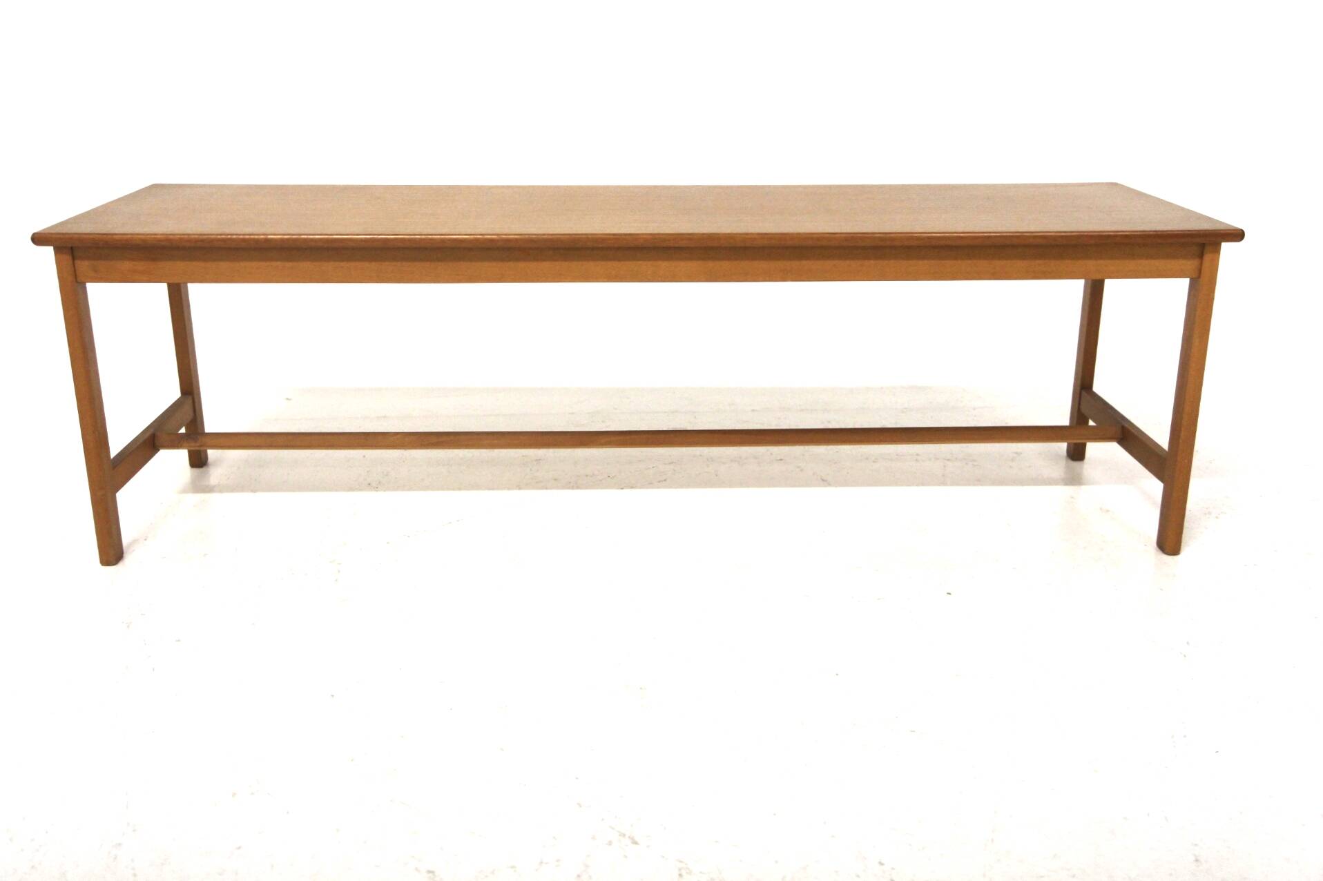 Minimalist teak bench, Sweden, 1960s