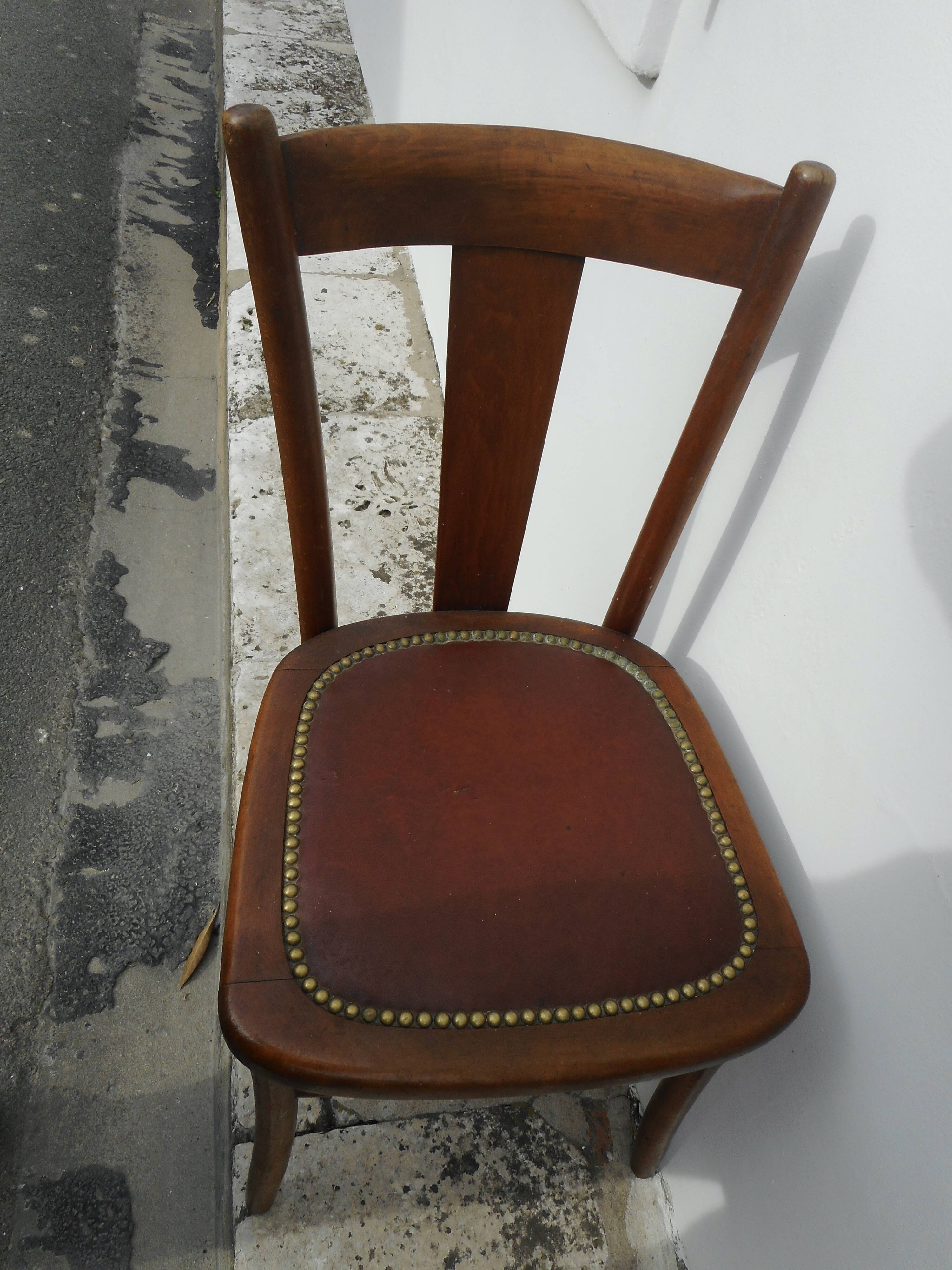 Five bistro chairs