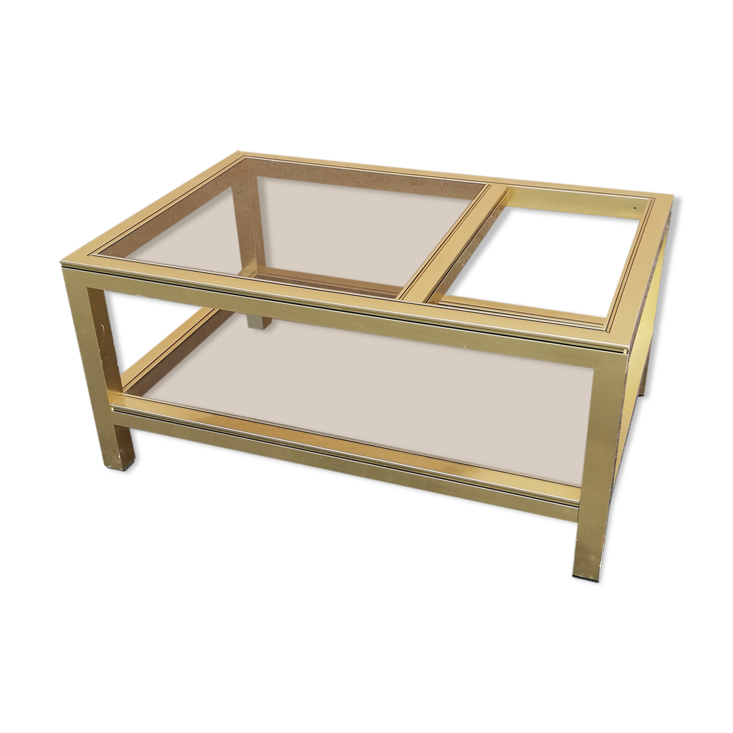 Table basse vintage 2 plateaux
