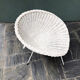 Paire de fauteuils rotin blanc vintage