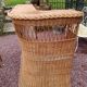 Rattan bar and 2 stools