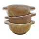 Set 3 bowls in raw sandstone