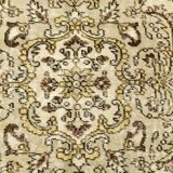 5x8 Light Yellow & Green Vintage Turkish Rug, 162x259Cm