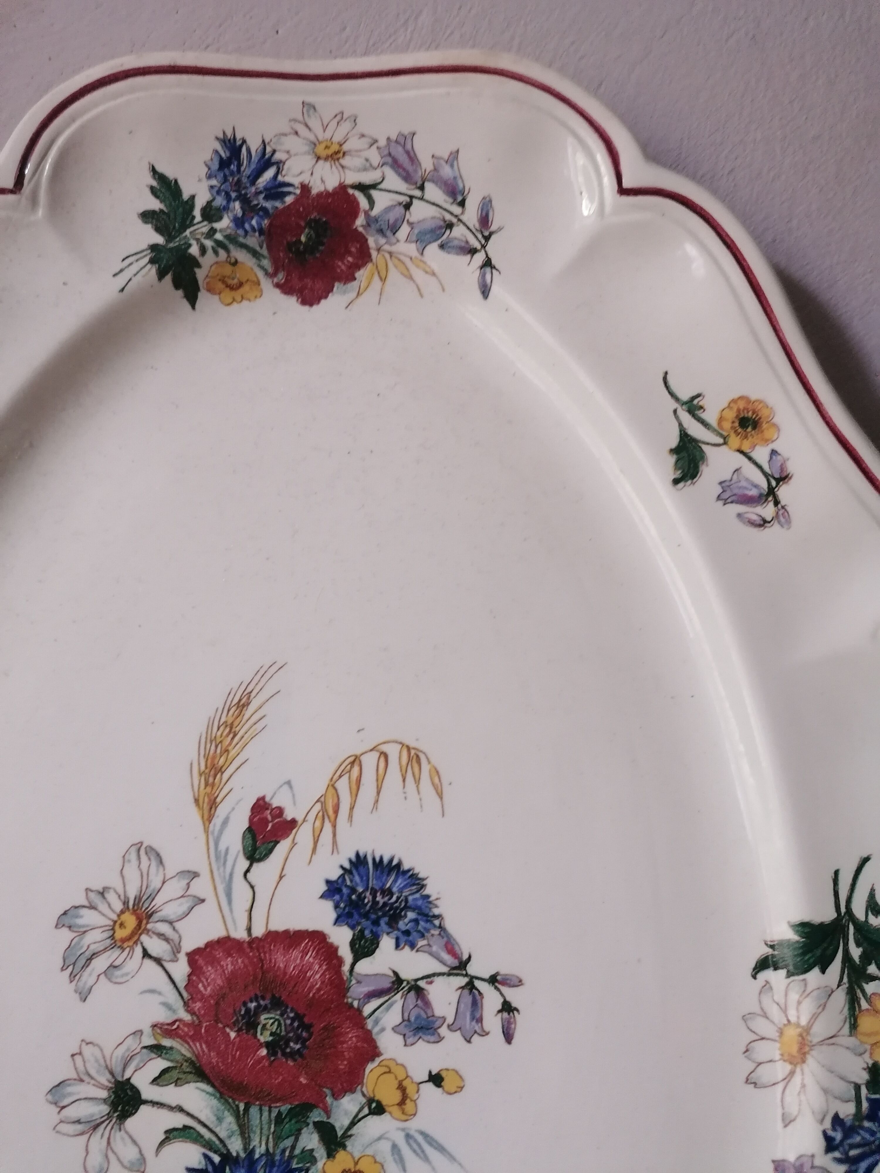 Sarreguemines oval dish
