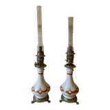 Paire de lampes à pétrole Napoléon III