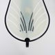Pair of vintage wall appliques in black metal and blue patterned glass. Year 70