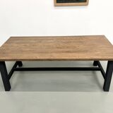 Modern solid oak dining table