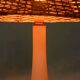Vintage Holmegaard glass Nordic table lamp