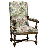 Antique French Oak Chair, 1890s