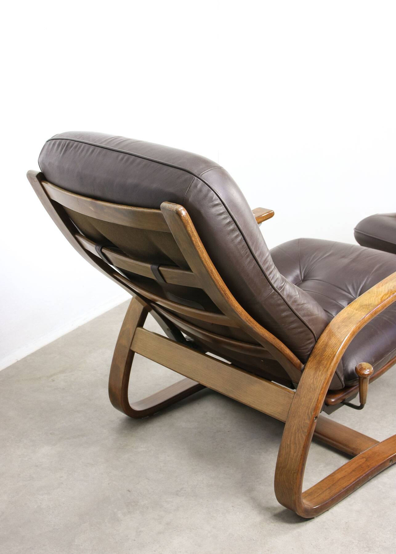 The Panter Leather Lounge Set by Arnt Lande for Westnofa, 70s