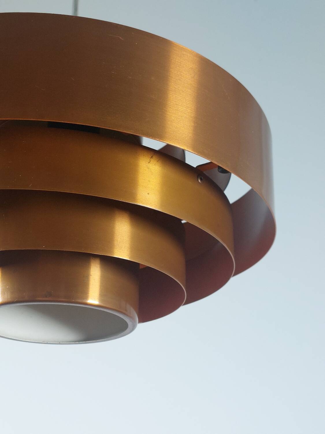 Suspension vintage mi-siècle Jo Hammerborg Ultra Copper Fog Morup