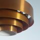 Vintage mid-century suspension light Jo Hammerborg Ultra Copper Fog Morup
