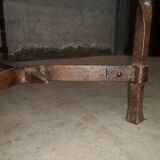 Table basse art populaire moderniste brutalist forme libre 1950 fer forgé