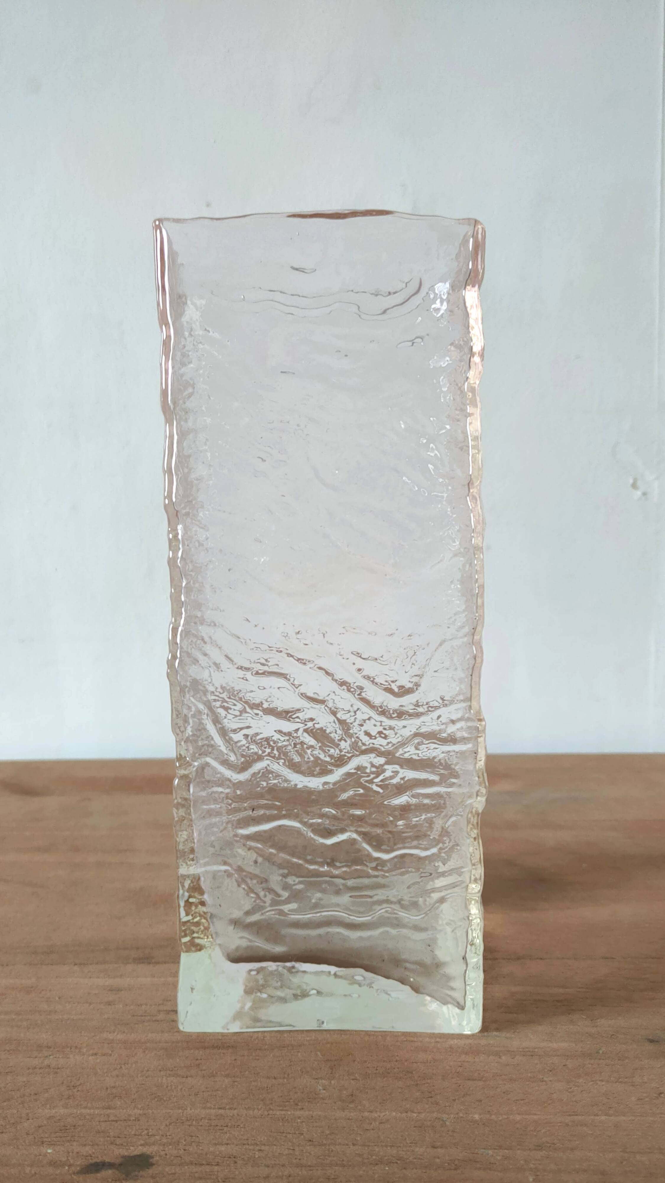 Bubble glass vase design from the 70s