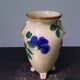 Old white ceramic cove vase & flower décor