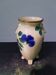 Old white ceramic cove vase & flower décor