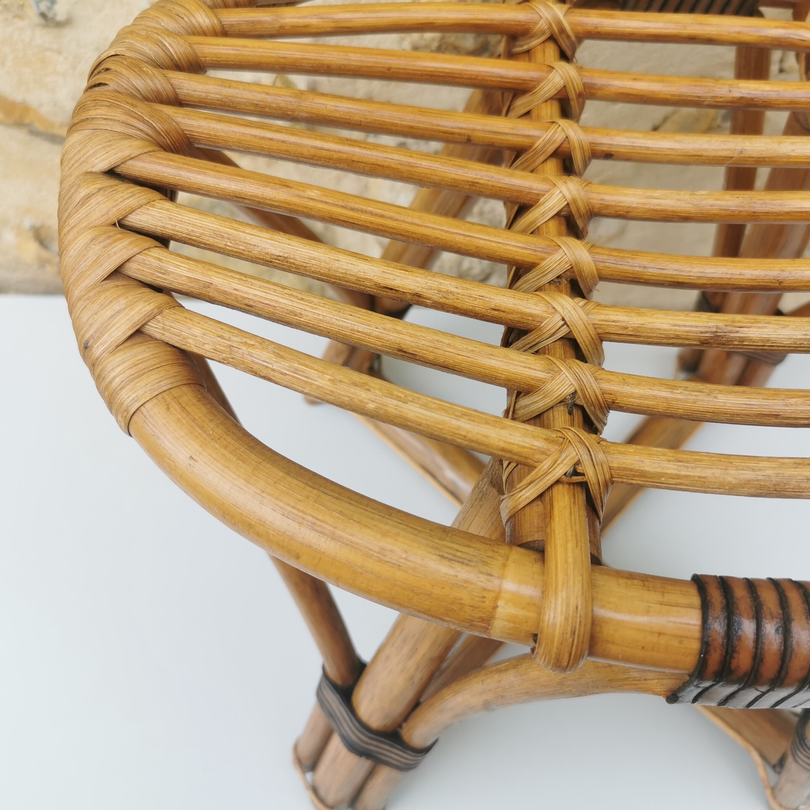 Rattan stool