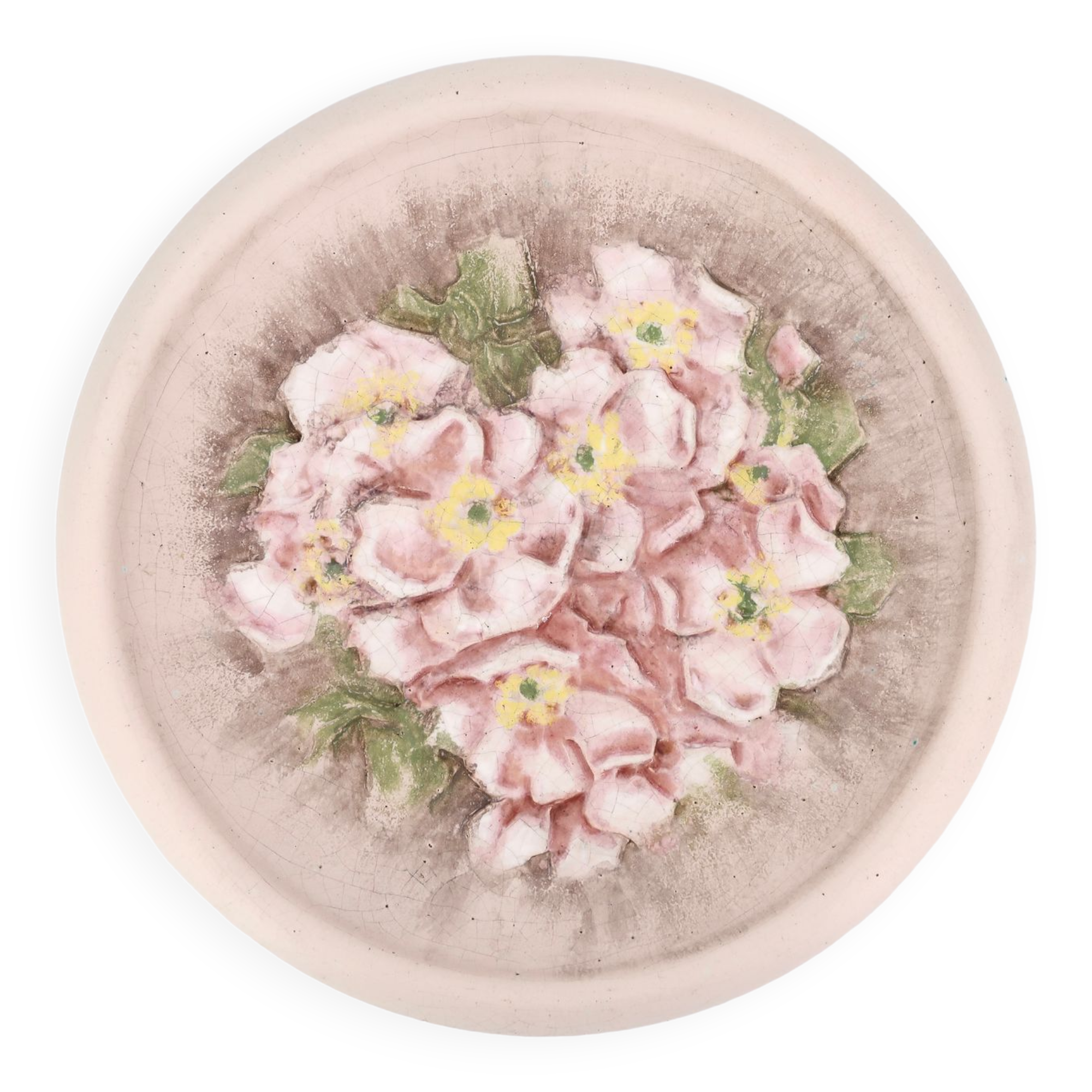 Ceramic wall dish by Louis Giraud