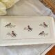 Plat à cake Ceranord St Amand, motifs oiseaux