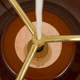 Jo Hammerborg acrylic and brass ceiling lamp from the 70s