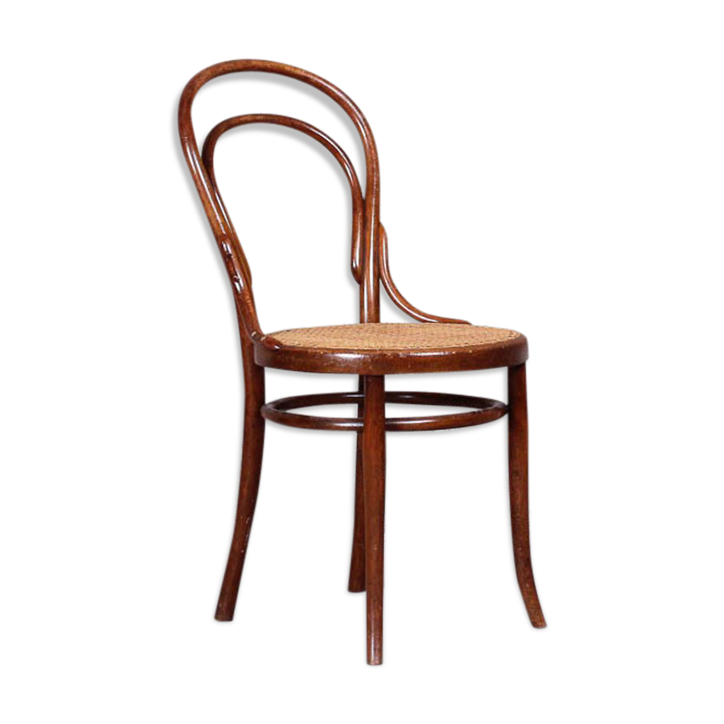 Chaise no.14 by michael thonet for thonet, hêtre courbé assise in cannage, autriche, circa 1859