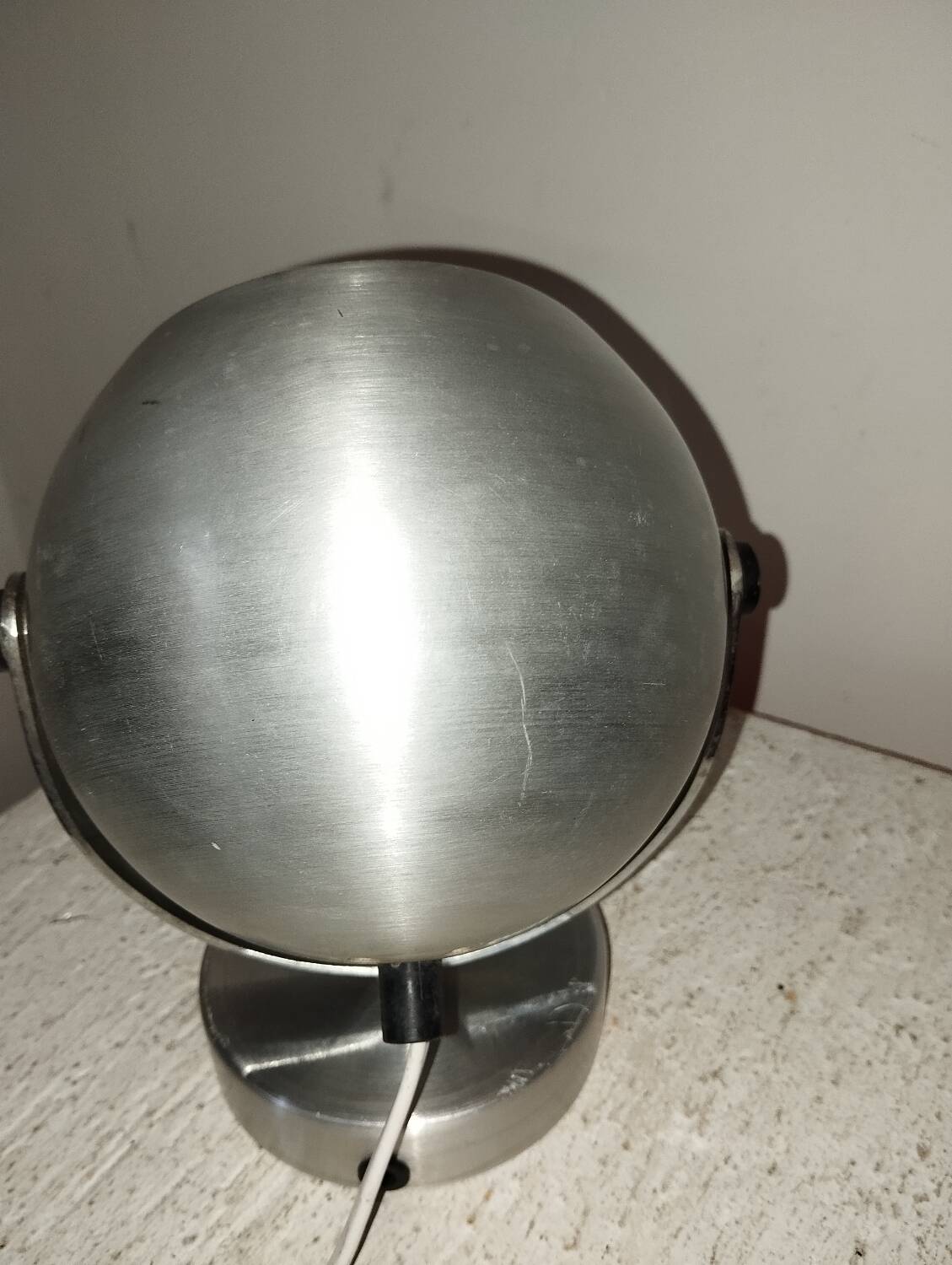 Aluminum ball wall lamp Space age design 70