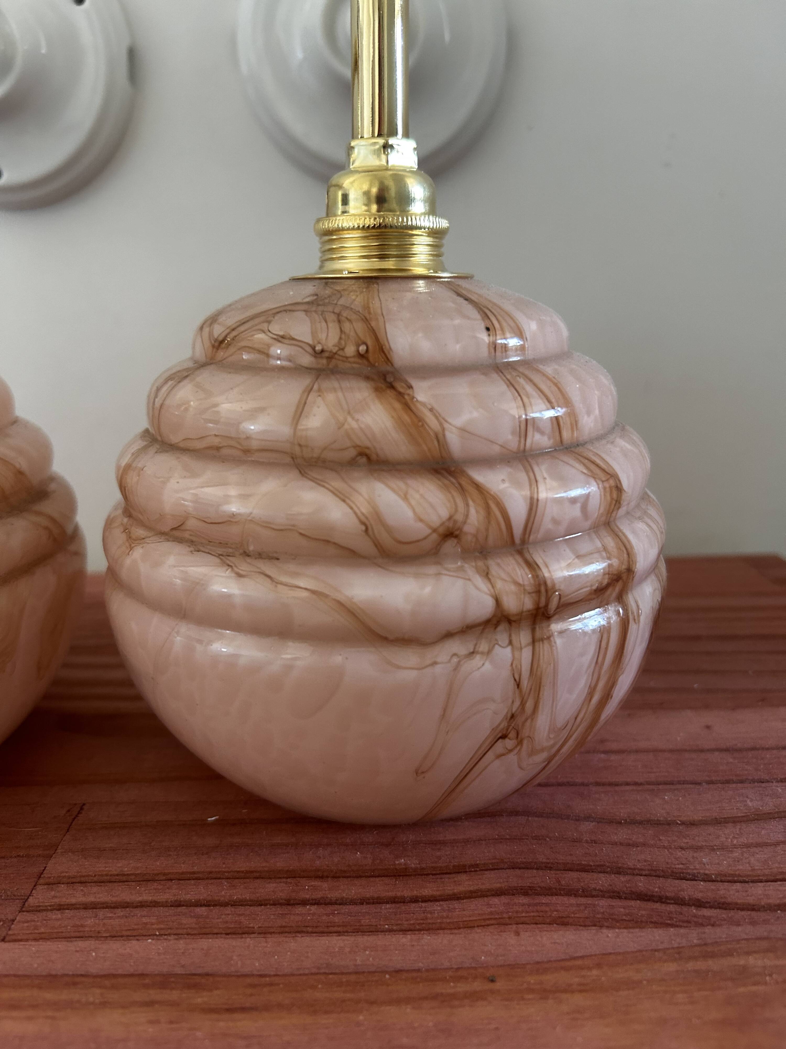 Pair of Art Deco wall lights