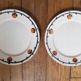 Set of 2 vintage Badonviller dessert plates