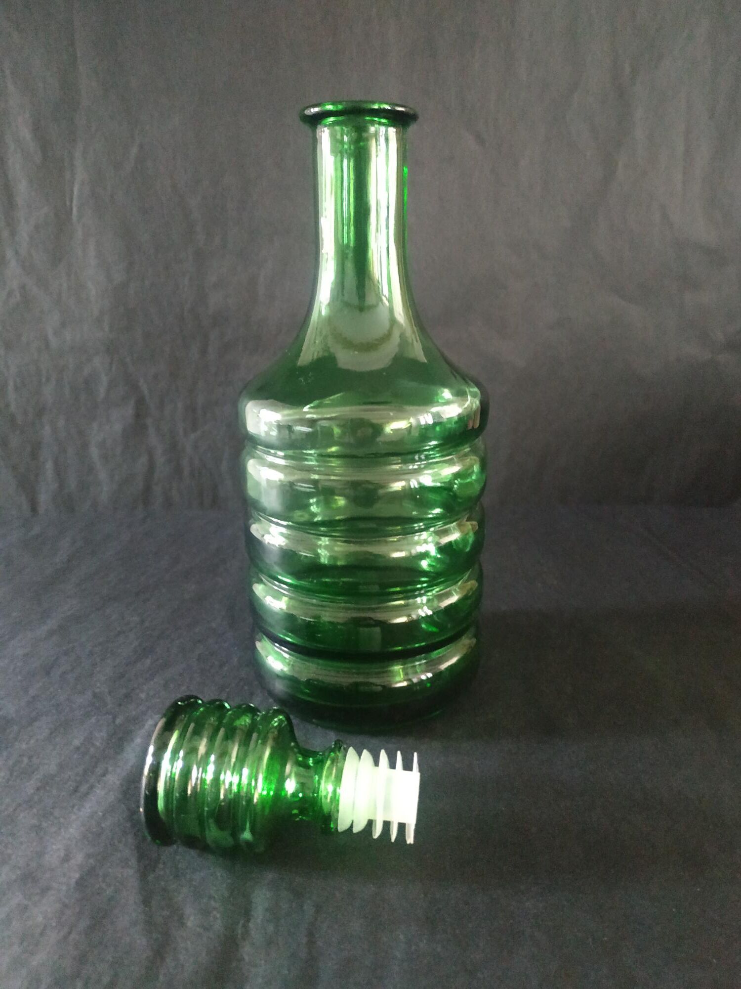 Decanter service + 6 glass glasses