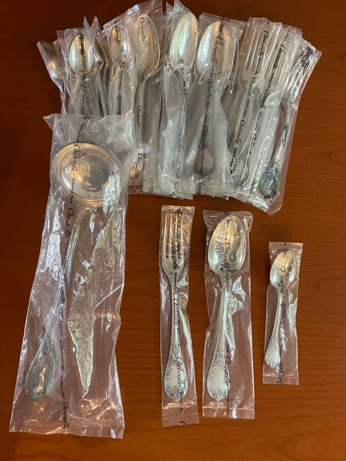 Christofle Marly new cutlery 37 pieces in sealed blister