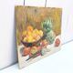 Tableau à la gouache nature morte aux artichauts