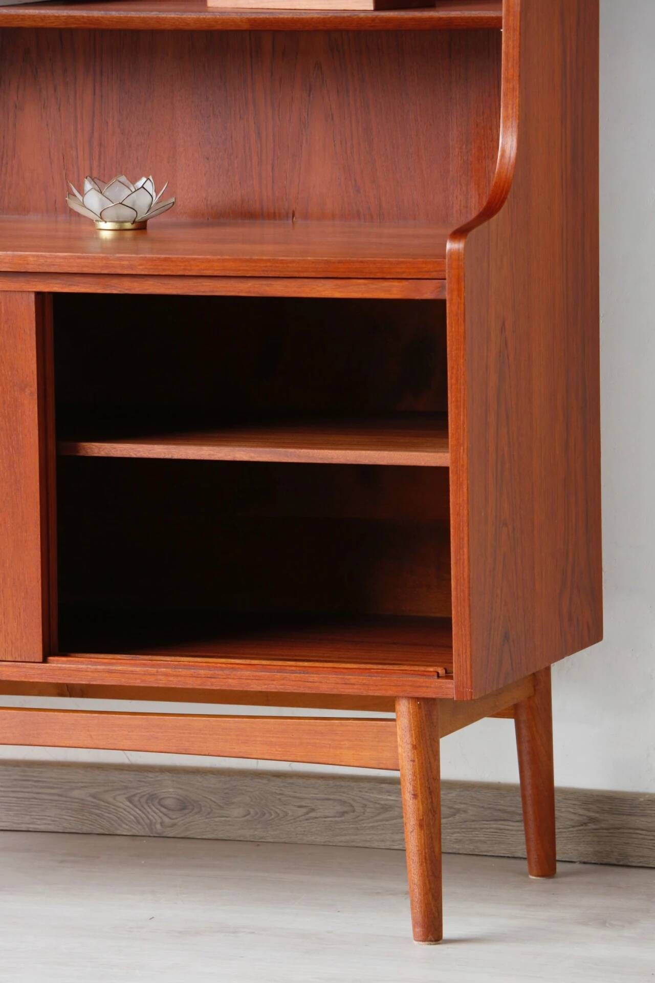 Bibliothèque scandinave vintage en teck – années 60