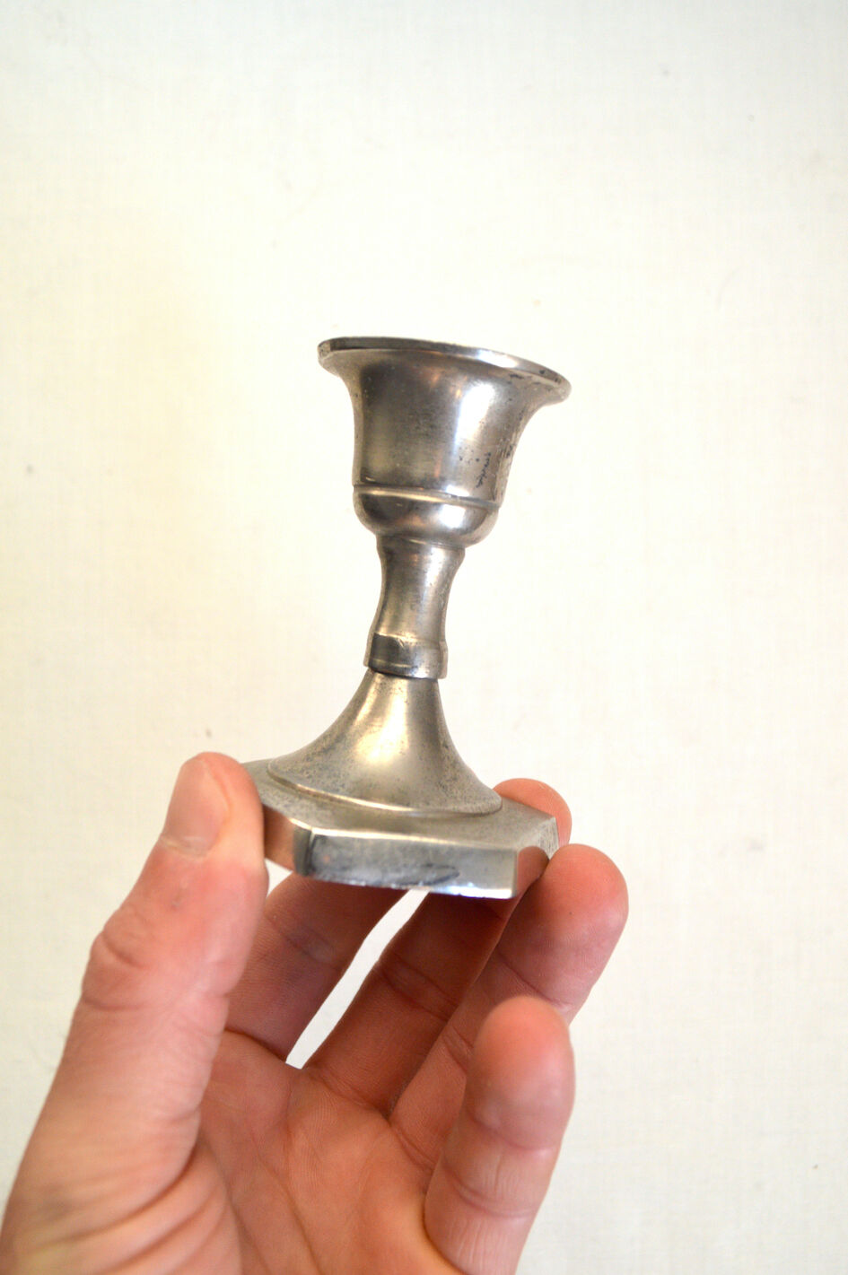 Pair of silver candle holders