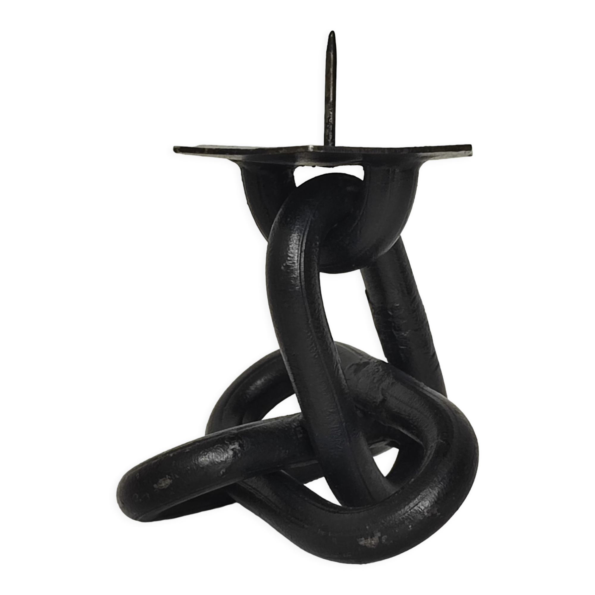 Brutalist "chain" candle holder