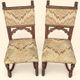 Pair of Dining Chairs, Pair of Carved Gothic Chairs, Renaissance Chairs set