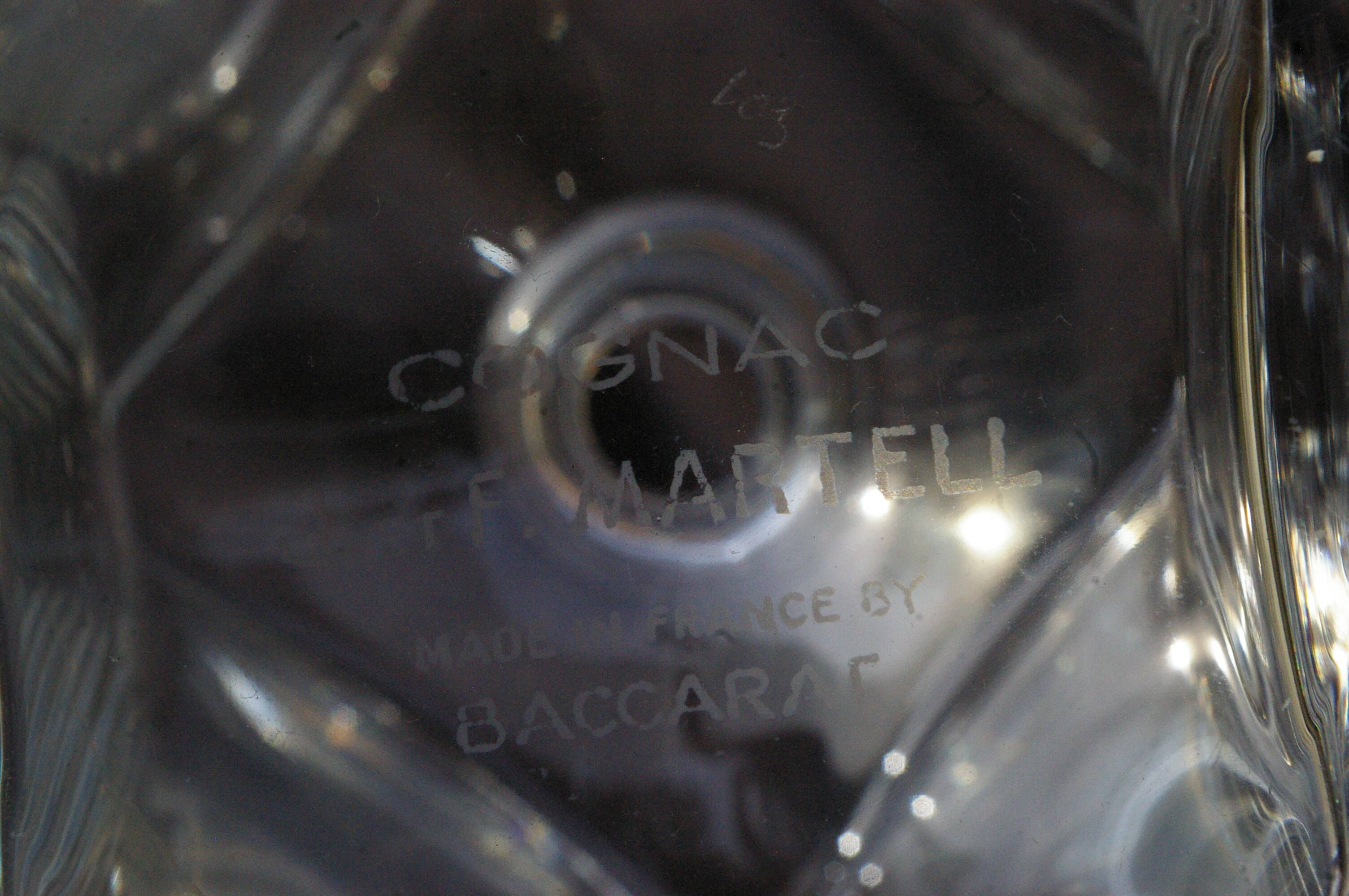 Baccarat crystal decanter Edition Cognac Martell