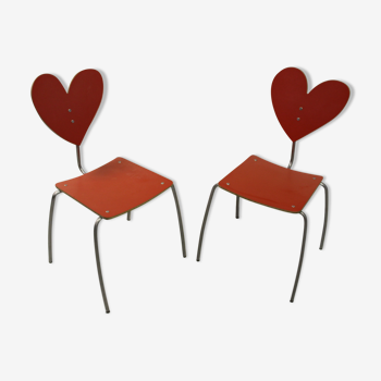Pair of chairs heart