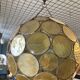 Suspension boule verre vintage