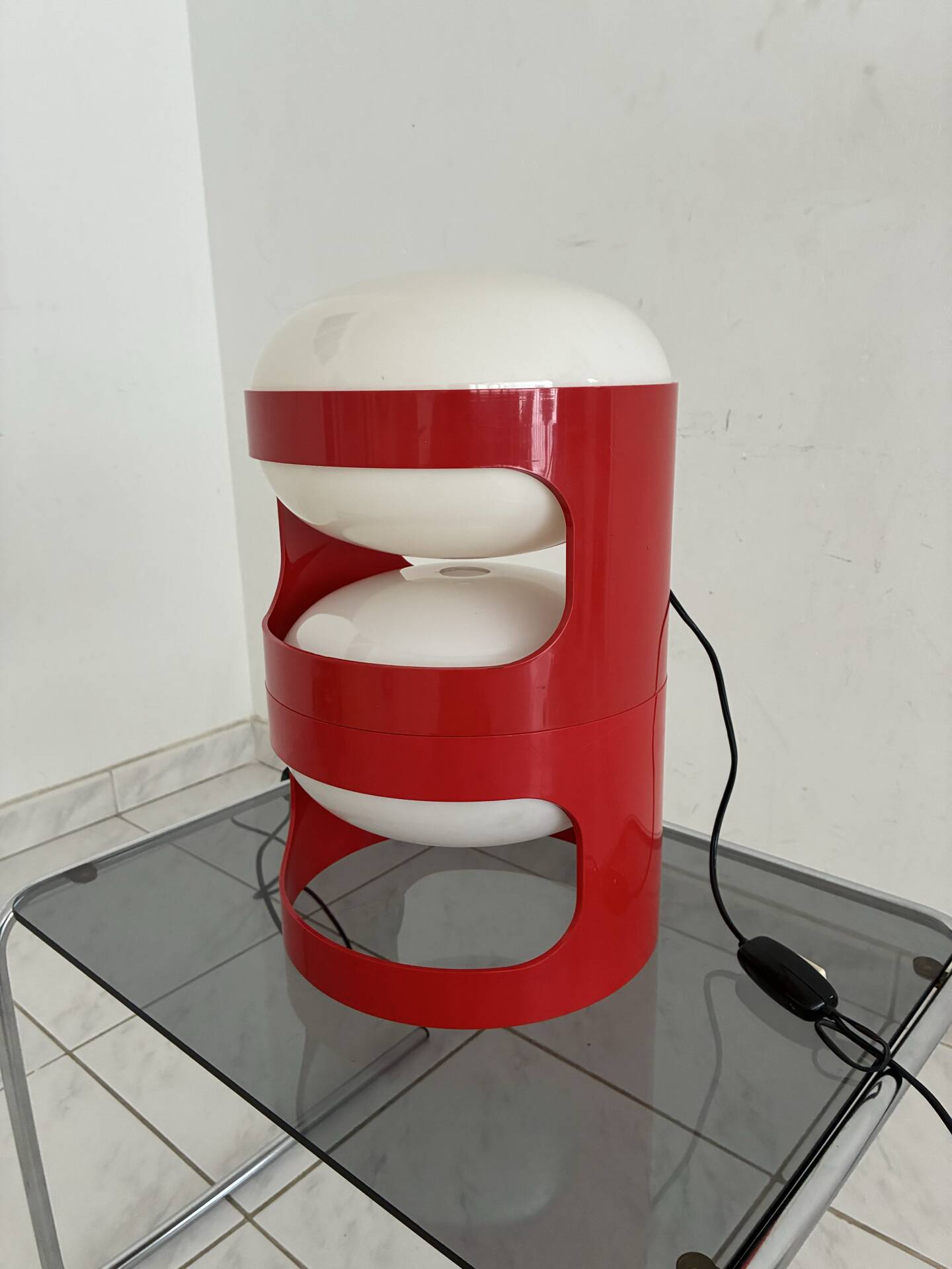 Lampe de table vintage KD28 Joe Colombo ensemble de deux