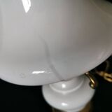 white opaline bedside lamp