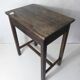 Old children's desk + vintage porcelain inkwell