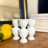 Six porcelain "Clover" egg cups - 1970.