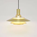 Vintage Danish Jeka lamp in brass, Denmark 1970's