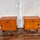 Deux table de nuit chevet bout de canapé vintage