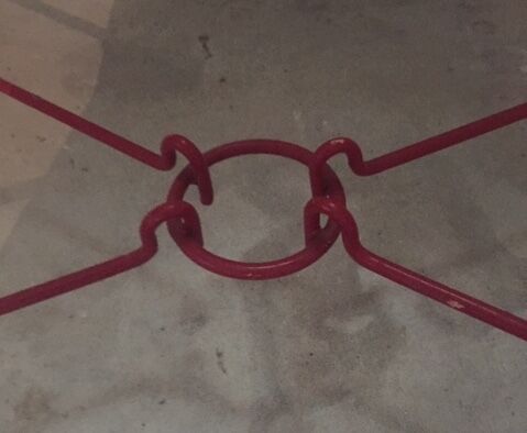 Glass and wrought iron desk table