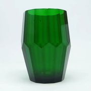 Art Deco vase, crystal, designed by J. Hoffmann, Bohemia, Czechoslovakia, 1930s