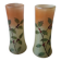 Pair of Legras vases Holly Decoration Art Nouveau