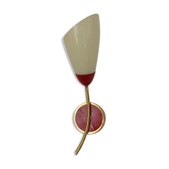 60s red wall light